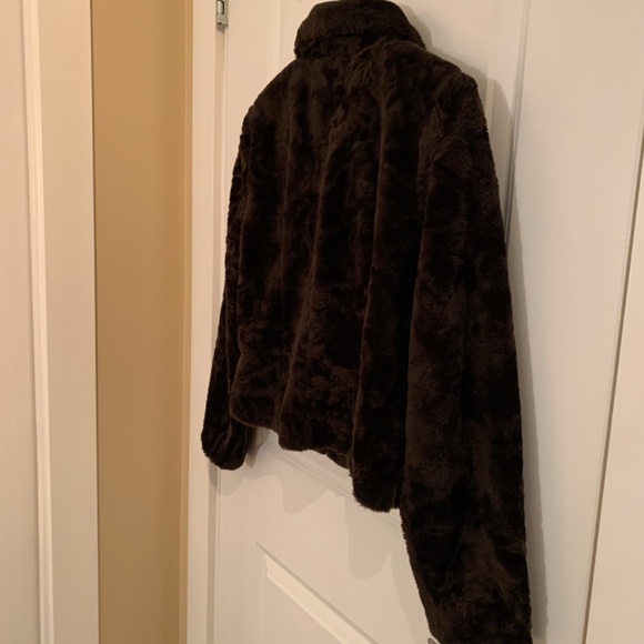 Miss Selfridge UK Faux Fur Lined Short Coat Size XS - Picture 9 of 11